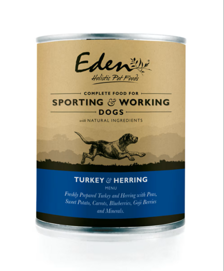 Eden Wet Food for Working and Sporting Dogs: Turkey & Herring 400g