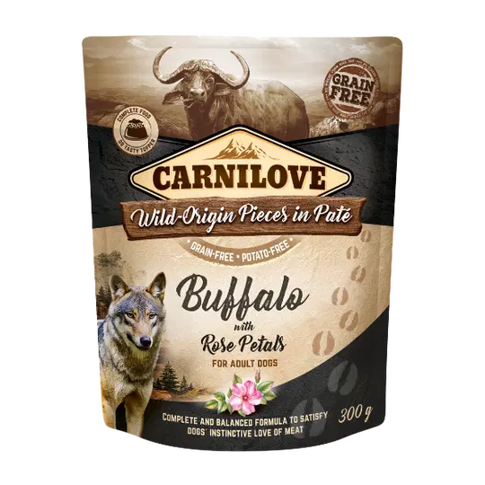 Carnilove Buffalo with Rose Petals Pate 300g