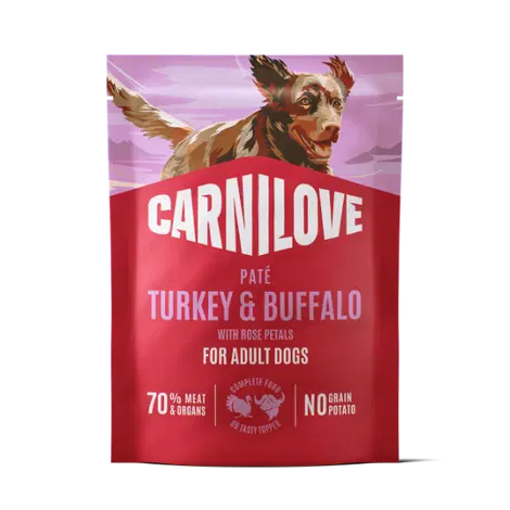 Carnilove Turkey & Buffalo with Rose Petals Pate 300g
