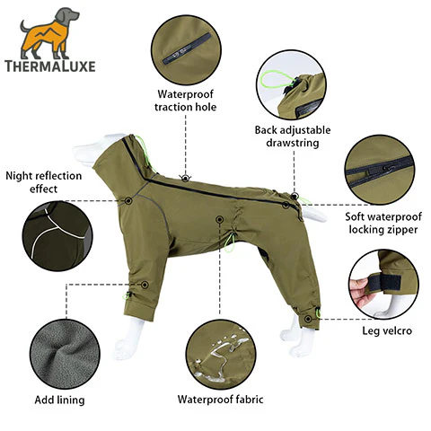 Dry Dogs Thermaluxe Fleece-Lined Trouser Suit Coat