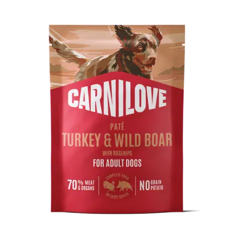 Carnilove Turkey & Wild Boar with Rosehips Pate 300g