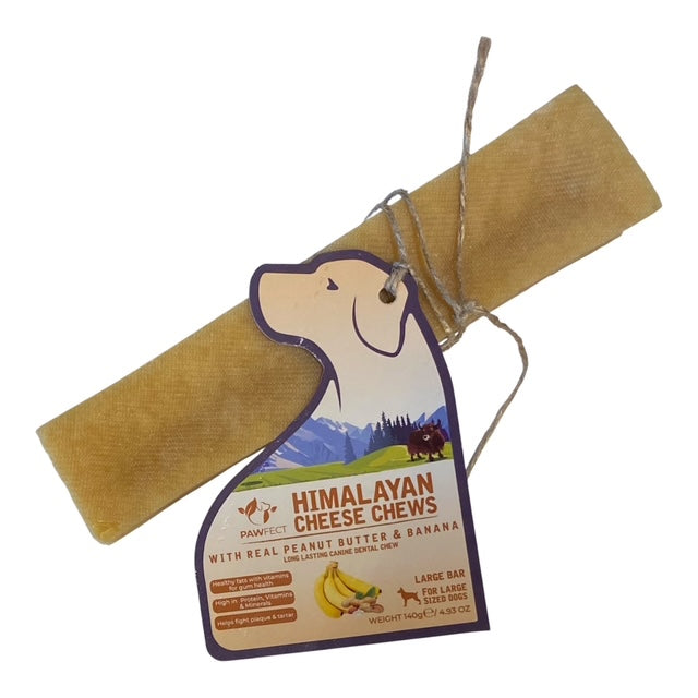Pawfect Himalayan Cheese Chew Peanut Butter & Banana (Large)