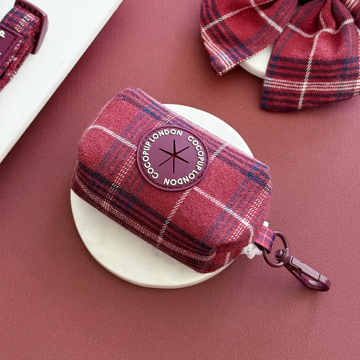 Cocopup Mulberry Plaid Poop Bag Holder