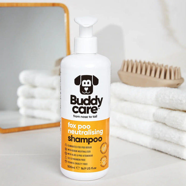 Buddycare Dog Shampoo - Fox Poo - 500ml / 16.9 fl oz