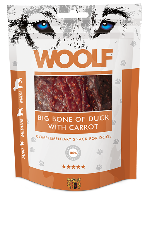 Woolf Duck with Carrot Bones 100g