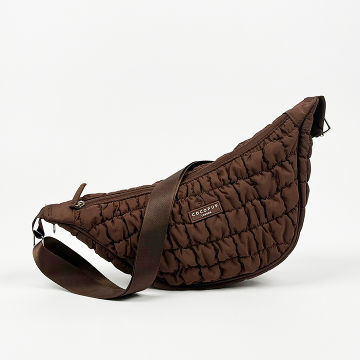 Cocopup Crossbody Crescent Dog Walking Bags - Espresso