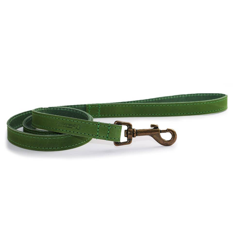 Timberwolf Leather Lead - various colours- 1m x 19mm
