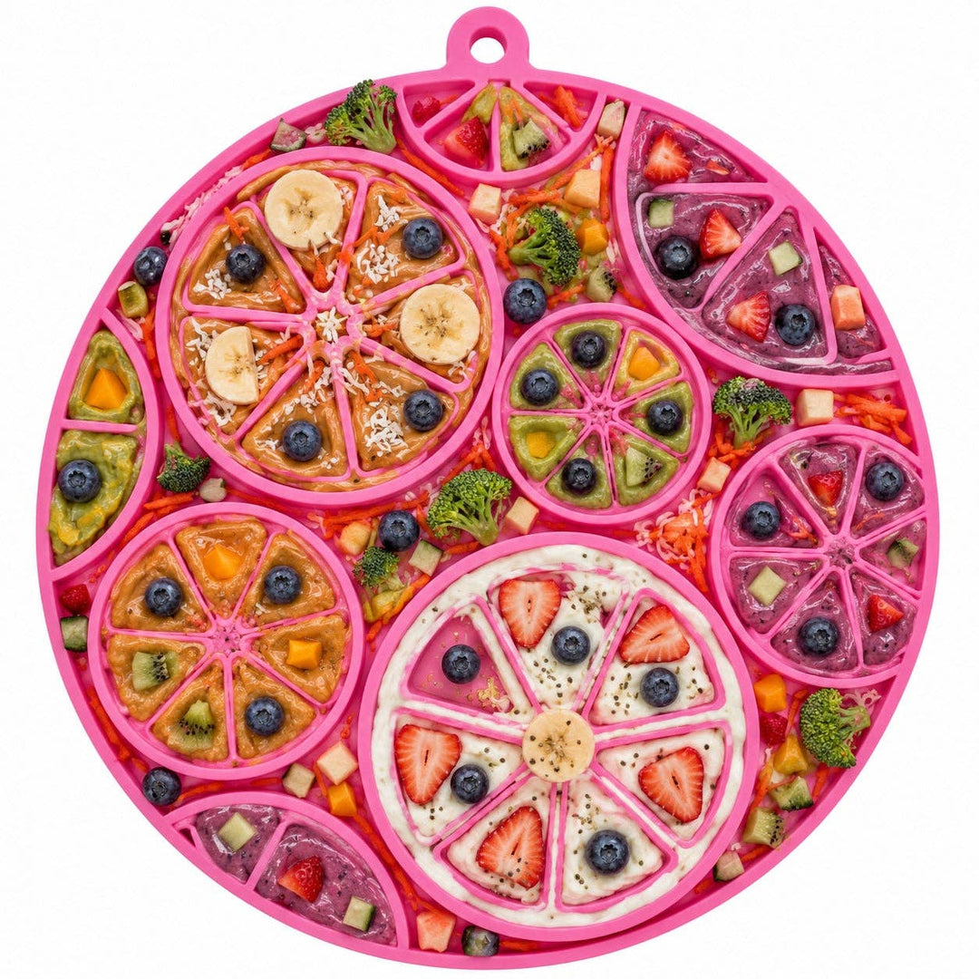 SodaPup Citrus Design eMat Enrichment Lick Mat (Pink)