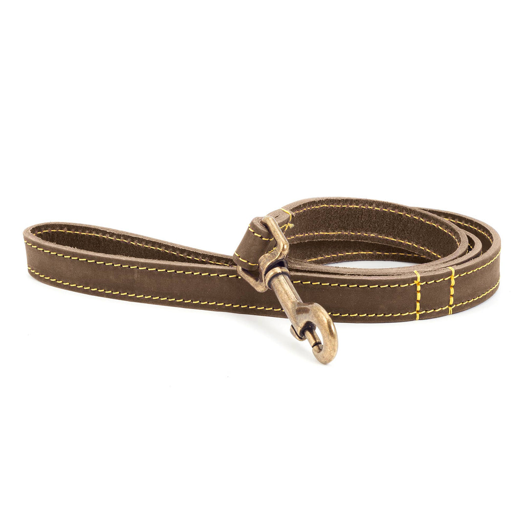 Timberwolf Leather Lead - various colours- 1m x 19mm
