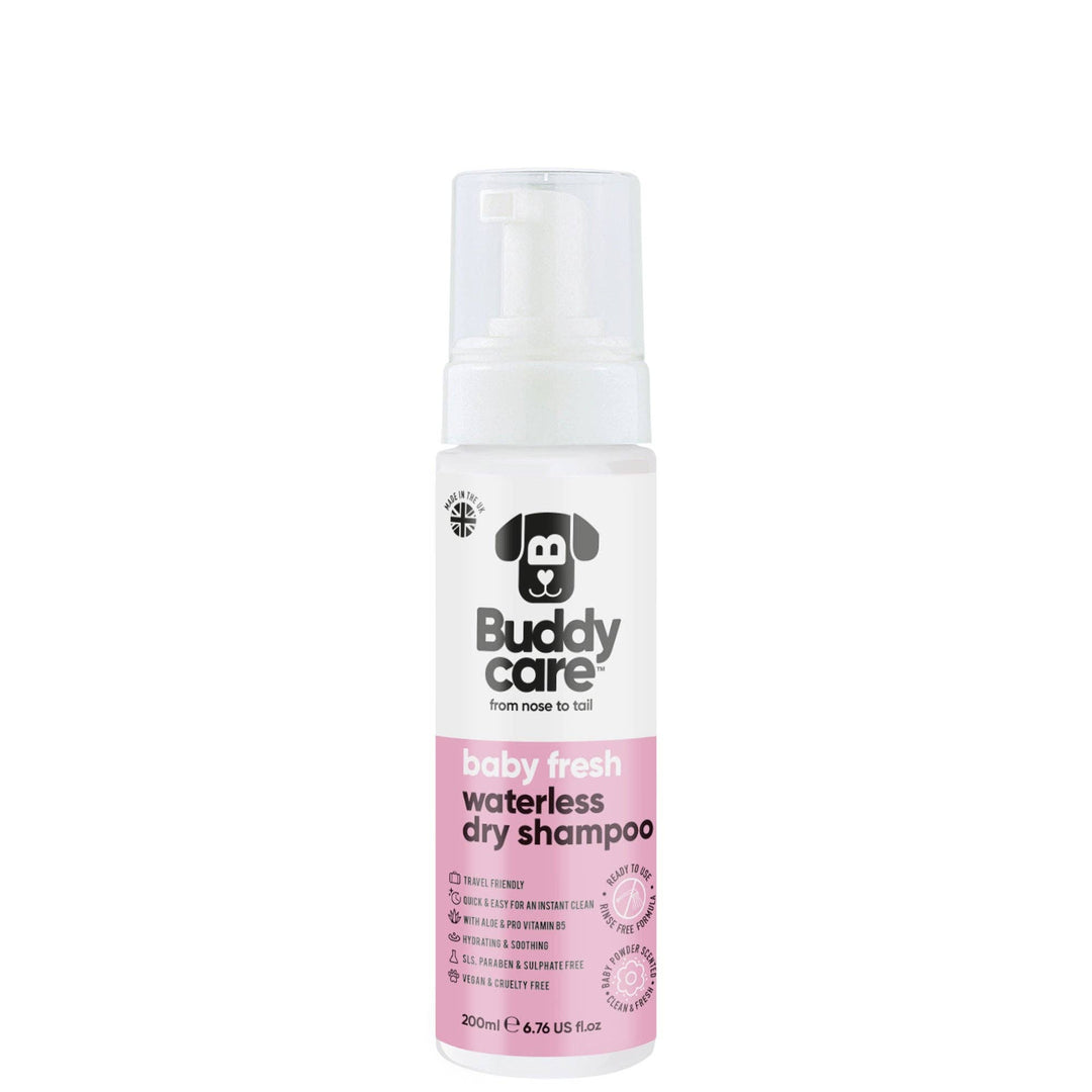 Buddycare Waterless Dog Shampoo - Baby Fresh - 200ml / 6.76 fl oz
