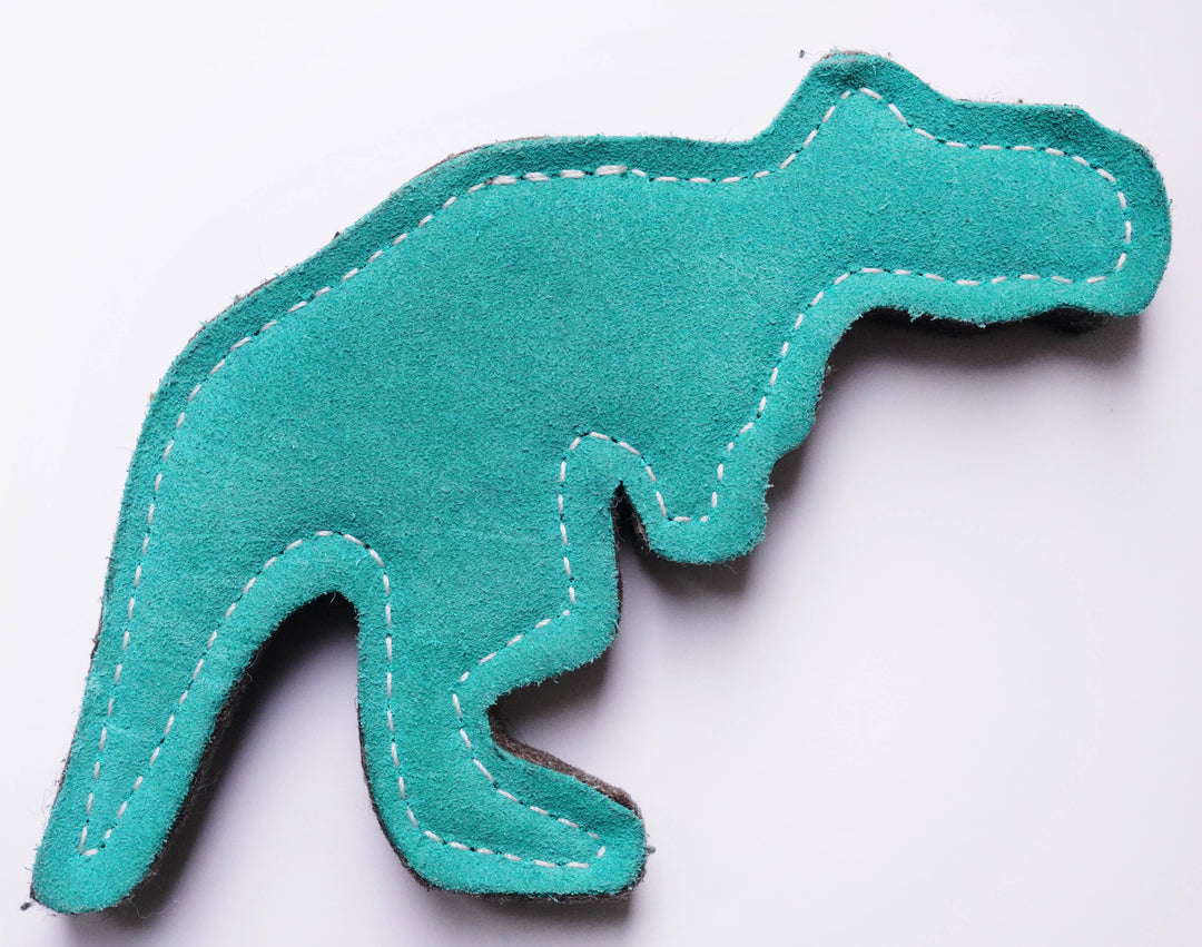 Terry T-Rex Dinosaur shaped Tough Eco Dog Toy