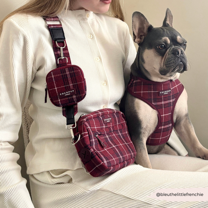 Cocopup Bag Strap - Mulberry Plaid