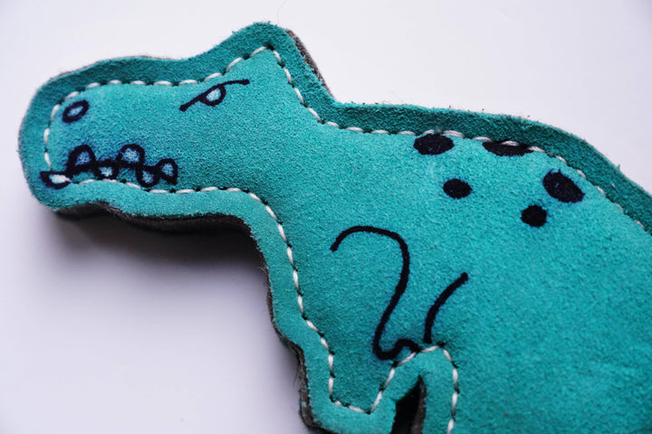 Terry T-Rex Dinosaur shaped Tough Eco Dog Toy