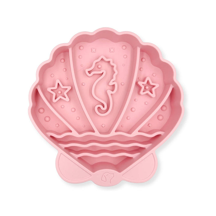 Pawsome Tails Seashell Slow Feeder Bowl (Petal)