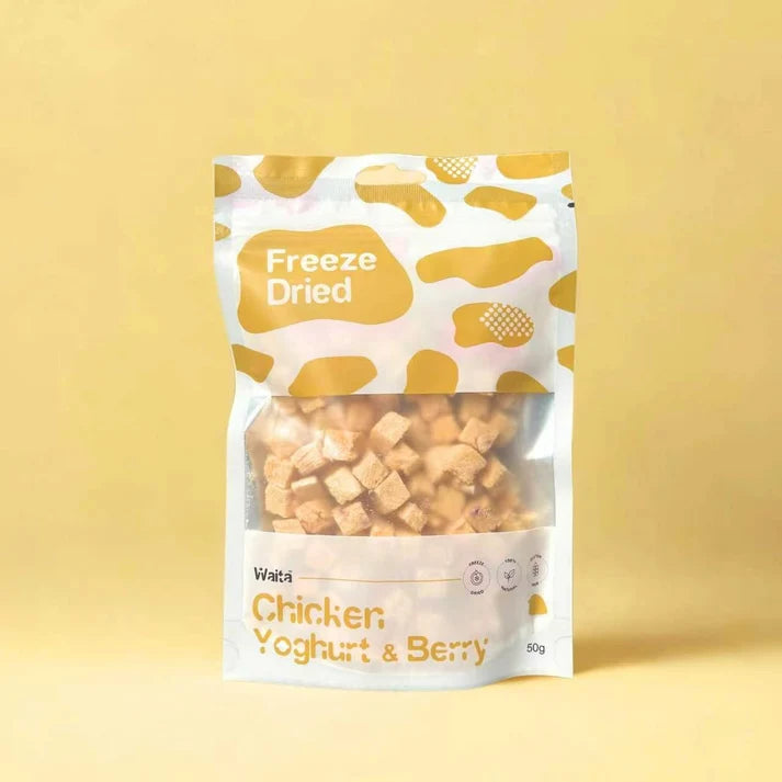 Waita Freeze Dried Chicken, Yogurt & Berry 40g Best Before 11.12.26