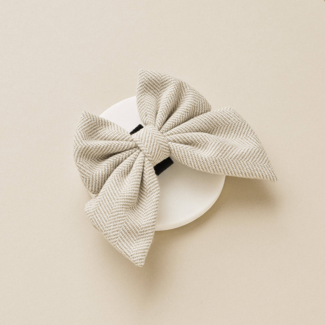 Cocopup Brown Tweed Sailor Bow Tie