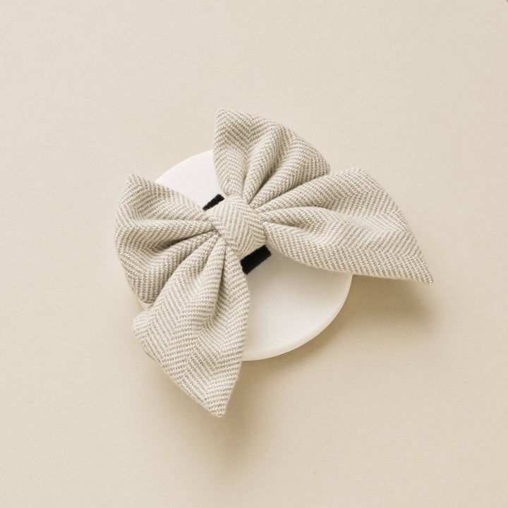 Cocopup Brown Tweed Sailor Bow Tie