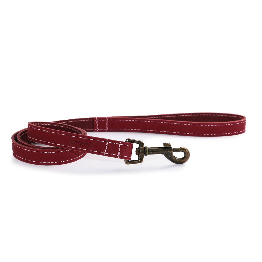 Timberwolf Leather Lead - various colours- 1m x 19mm