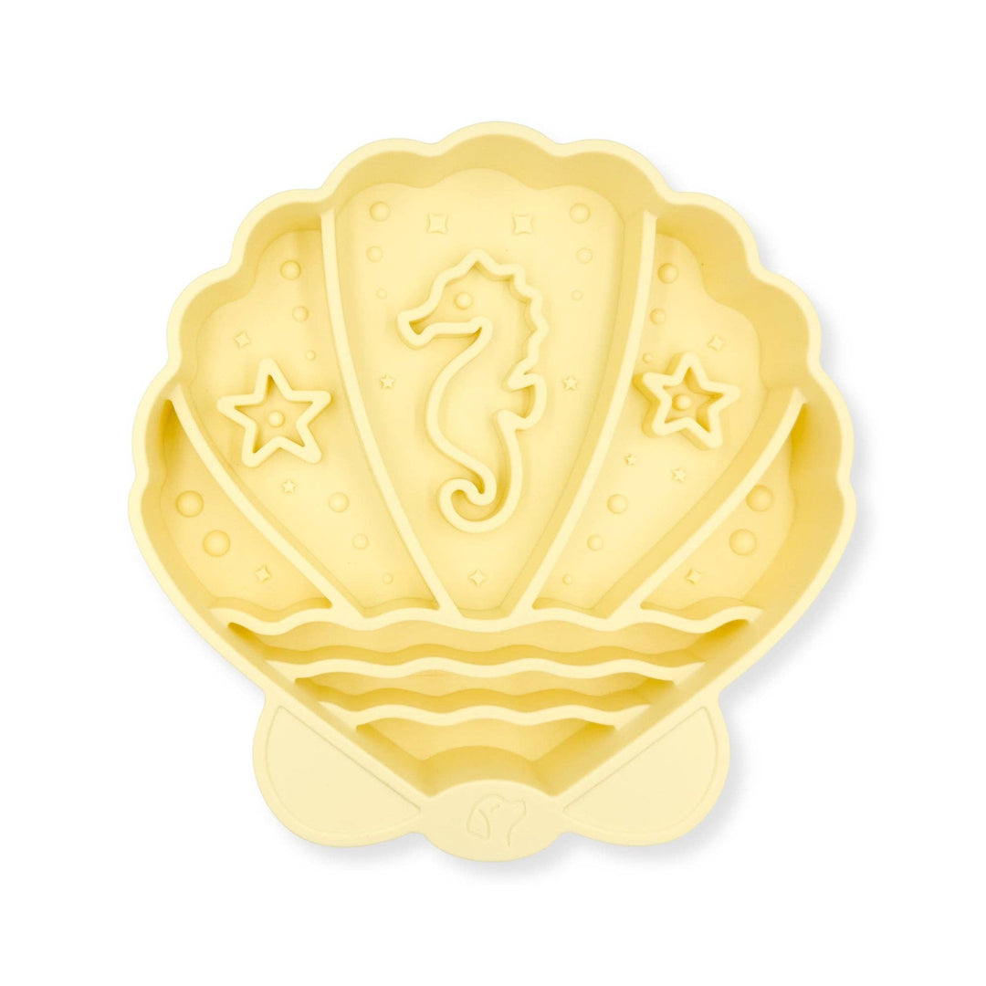 Pawsome Tails Seashell Slow Feeder Bowl (Butter)