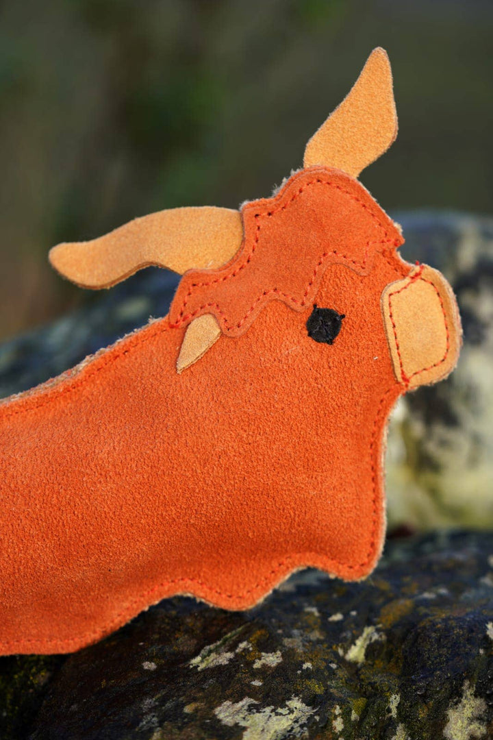 Hamish the Highland Cow shaped Eco Dog Toy